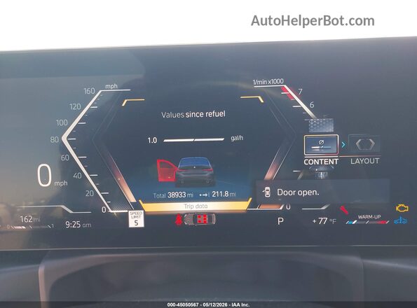 3MW89FF06R8E08120 2024 BMW 7 SERIES Серый Вид задних сидений