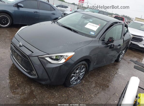 3MYDLBYV1KY513496 2019 TOYOTA YARIS Gray Передня ліва чверть