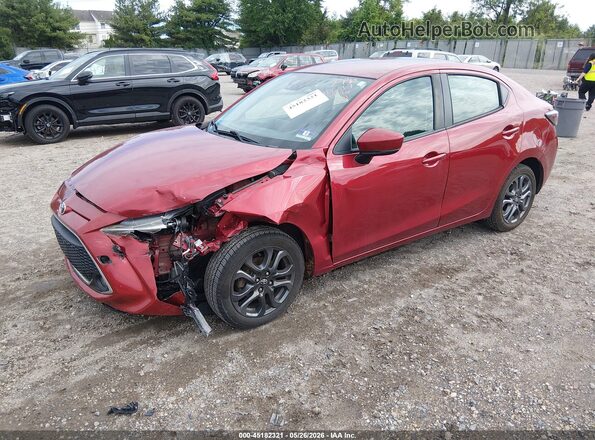 3MYDLBYV1KY519055 2019 TOYOTA YARIS Red Передня ліва чверть