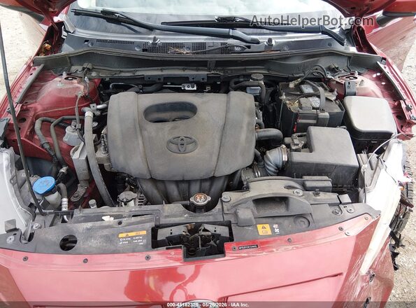 3MYDLBYV1KY519055 2019 TOYOTA YARIS Red Вид ззаду
