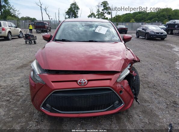 3MYDLBYV1KY519055 2019 TOYOTA YARIS Red Вид щитка приладів