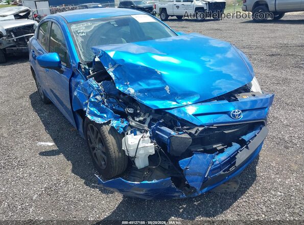 3MYDLBYV1KY524661 2019 TOYOTA YARIS Blue Vista frontal