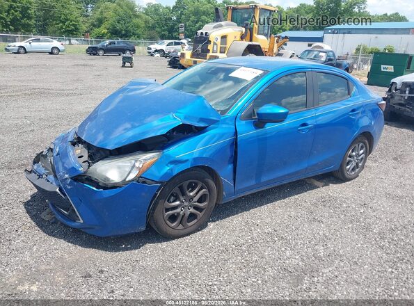3MYDLBYV1KY524661 2019 TOYOTA YARIS Blue Vista tres cuartos delantera izquierda
