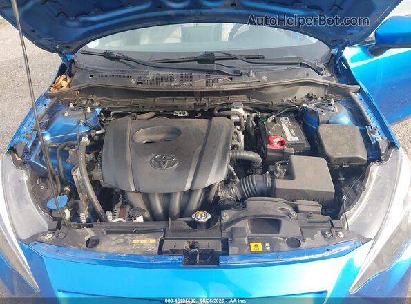 3MYDLBYV2KY520277 2019 TOYOTA YARIS Blue უკანა ხედი