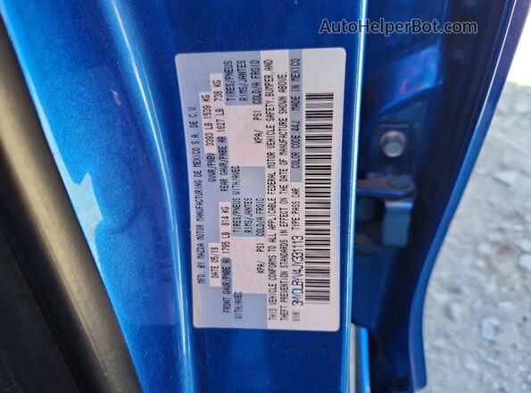 3MYDLBYV4JY331113 2018 TOYOTA YARIS Blue 