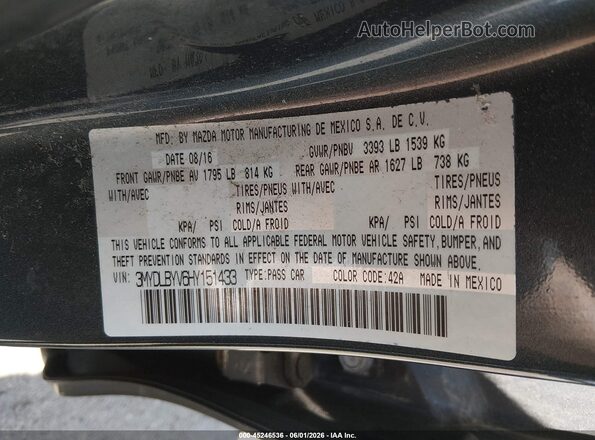 3MYDLBYV6HY151433 2017 TOYOTA YARIS IA Gray 