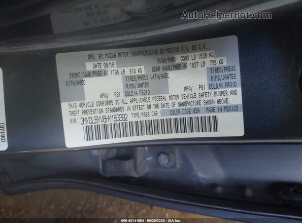 3MYDLBYV6HY153392 2017 TOYOTA YARIS IA Gray Vista del compartimento del motor