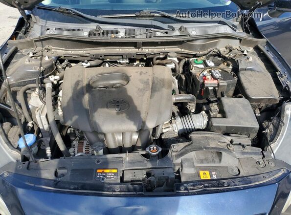 3MYDLBYV6HY176204 2017 TOYOTA YARIS Синий Вид задней части салона