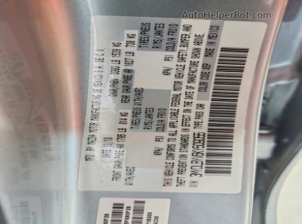 3MYDLBYV6KY509055 2019 TOYOTA YARIS Silver 
