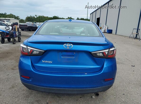 3MYDLBYV7KY528603 2019 TOYOTA YARIS Blue Вид ззаду