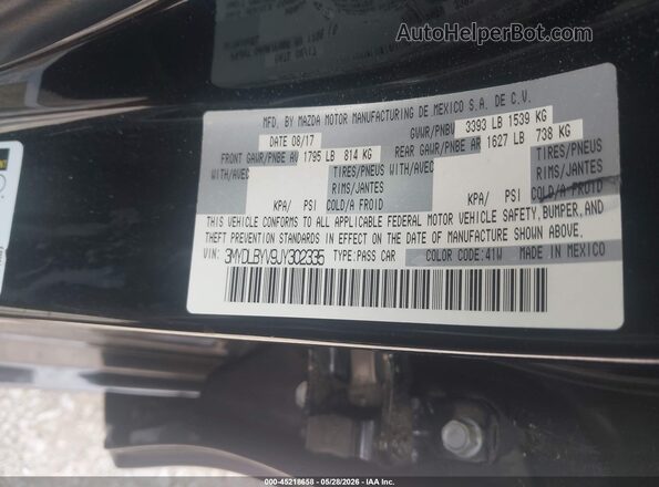 3MYDLBYV9JY302335 2018 TOYOTA YARIS IA Black Engine compartment view