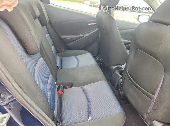 3MYDLBYVXJY320603 2018 TOYOTA YARIS Blue უკანა სავარძლების ხედი