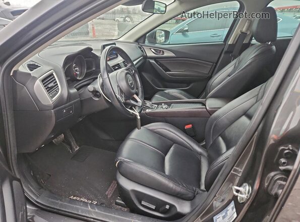3MZBN1L35JM251792 2018 MAZDA 3 Gray Вид салону спереду
