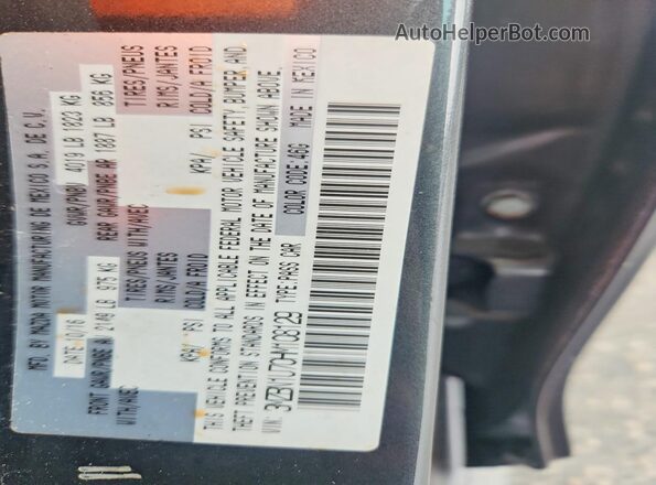 3MZBN1U70HM108129 2017 MAZDA 3 Gray 
