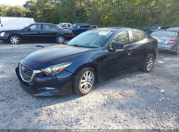 3MZBN1U72JM187129 2018 MAZDA 3 Blue წინა მარცხენა ხედი სამი მეოთხედიდან