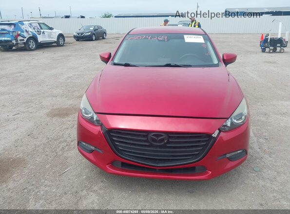 3MZBN1V35JM184799 2018 MAZDA 3 Red ხელსაწყოთა პანელის ხედი