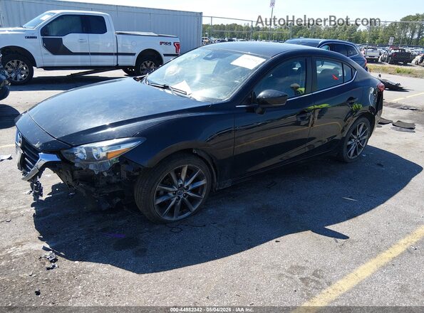 3MZBN1V37JM202929 2018 MAZDA 3 Black წინა მარცხენა ხედი სამი მეოთხედიდან