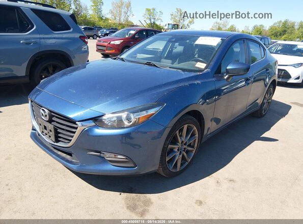 3MZBN1V39JM213592 2018 MAZDA 3 Синий Передняя левая четверть