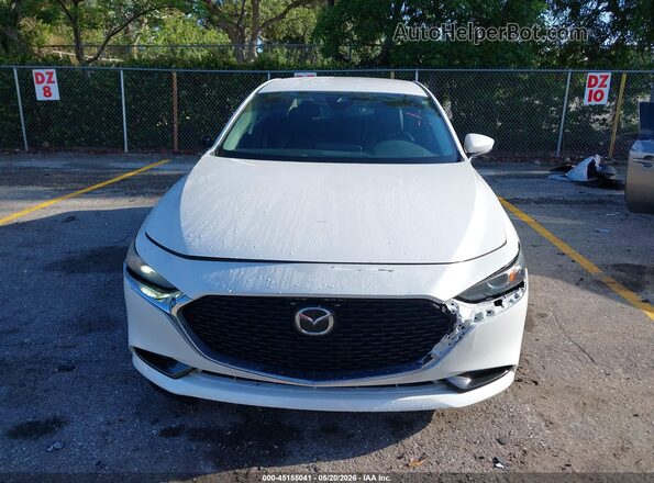 3MZBPAAL0KM107050 2019 MAZDA 3 White Вид щитка приладів
