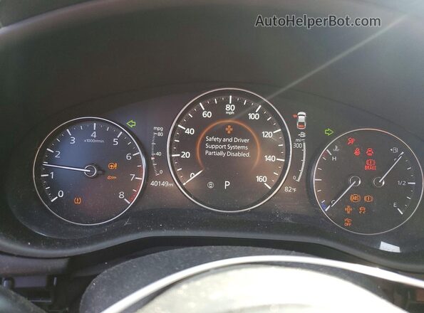 3MZBPACL0LM131749 2020 MAZDA 3 Black Widok zestawu wskaźników
