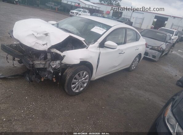 3N1AB7AP0GY248562 2016 NISSAN SENTRA White წინა მარცხენა ხედი სამი მეოთხედიდან