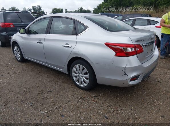 3N1AB7AP0GY250568 2016 NISSAN SENTRA Silver Tył lewy