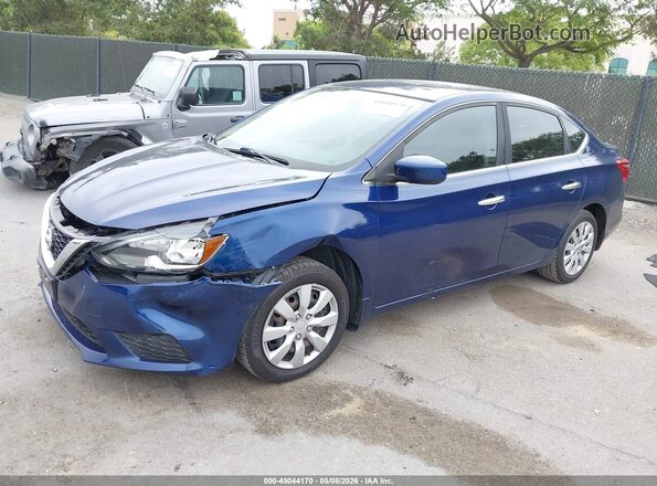 3N1AB7AP0GY315368 2016 NISSAN SENTRA Blue Vista tres cuartos delantera izquierda