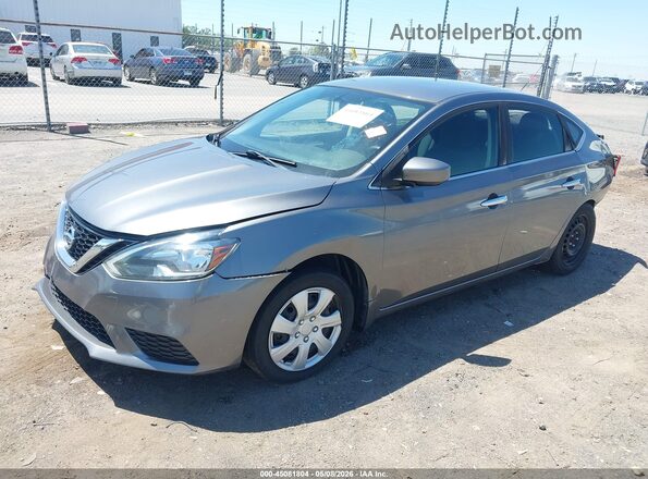 3N1AB7AP0GY316925 2016 NISSAN SENTRA Серый Передняя левая четверть
