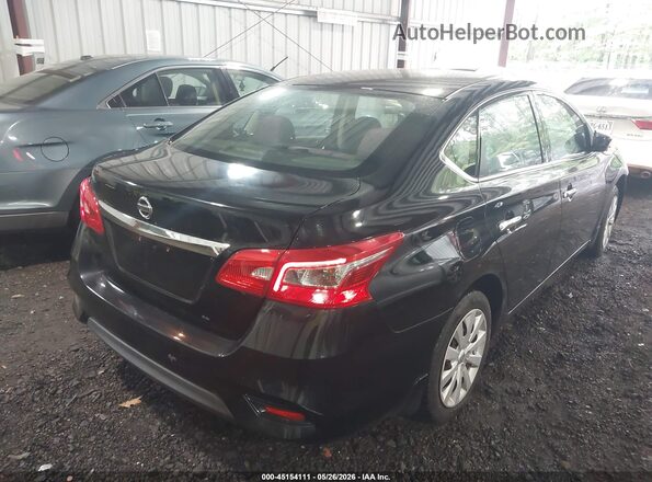 3N1AB7AP0GY331022 2016 NISSAN SENTRA Черный Задняя правая четверть