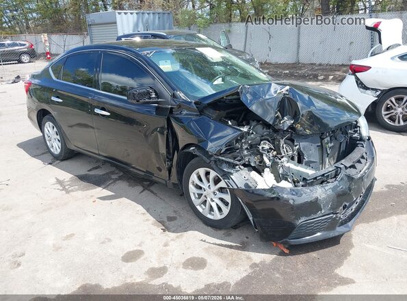 3N1AB7AP0JY238993 2018 NISSAN SENTRA Black Դիմացի տեսք