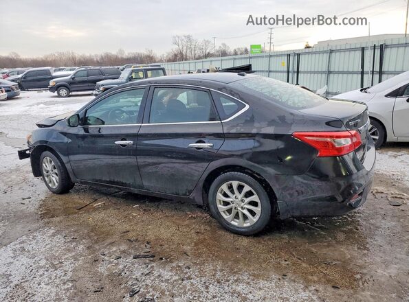 3N1AB7AP0JY323932 2018 NISSAN SENTRA Black Rear left