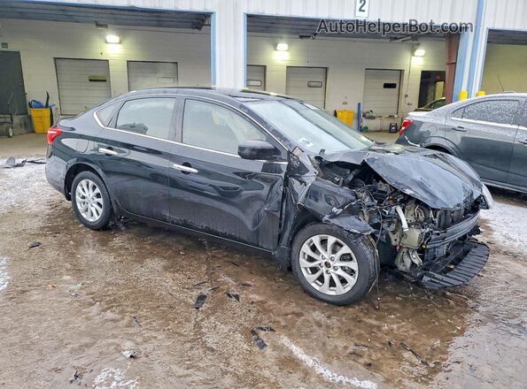3N1AB7AP0JY323932 2018 NISSAN SENTRA Black Front right