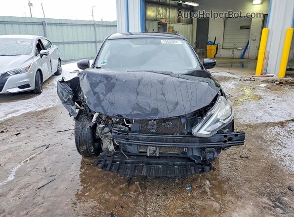 3N1AB7AP0JY323932 2018 NISSAN SENTRA Black Front view