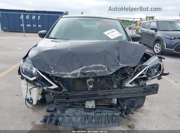 3N1AB7AP0KL605051 2019 NISSAN SENTRA Black Front view