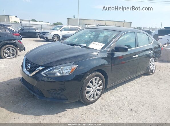 3N1AB7AP0KY229874 2019 NISSAN SENTRA Black Vista tres cuartos delantera izquierda