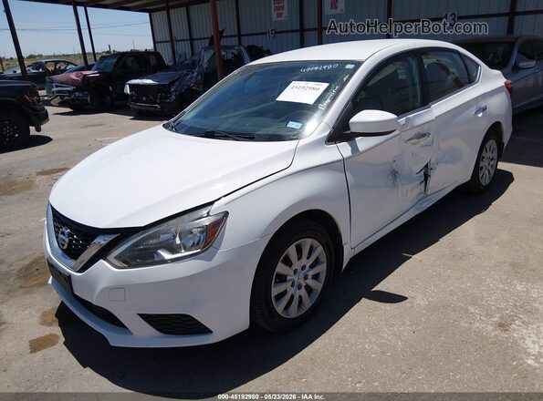 3N1AB7AP0KY247291 2019 NISSAN SENTRA White Vista tres cuartos delantera izquierda