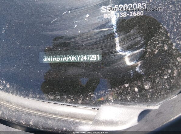 3N1AB7AP0KY247291 2019 NISSAN SENTRA White Vista del compartimento del motor