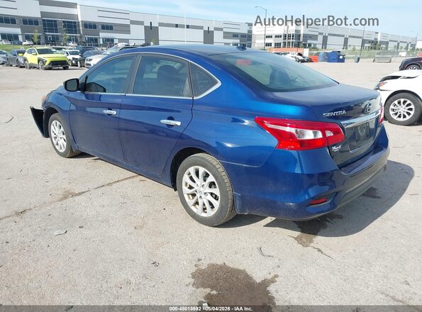 3N1AB7AP0KY256959 2019 NISSAN SENTRA Blue Задня ліва чверть