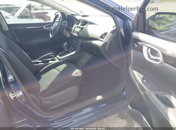 3N1AB7AP0KY256959 2019 NISSAN SENTRA Blue Вид салону спереду