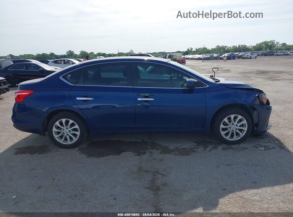 3N1AB7AP0KY256959 2019 NISSAN SENTRA Blue Панорамний вид салону 360°