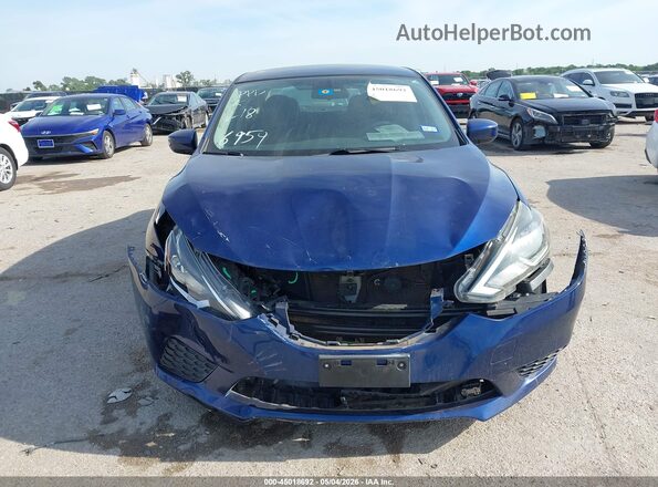 3N1AB7AP0KY256959 2019 NISSAN SENTRA Blue Вид задньої частини салону