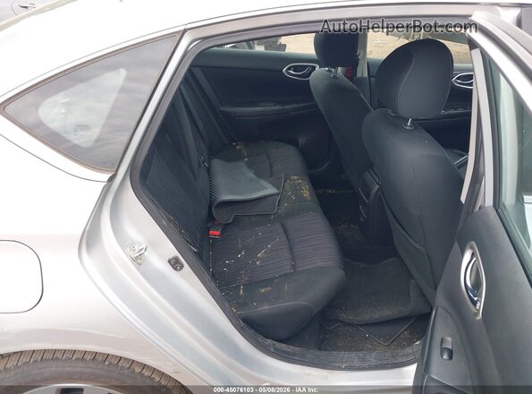 3N1AB7AP0KY276807 2019 NISSAN SENTRA Silver Widok naklejki z numerem VIN