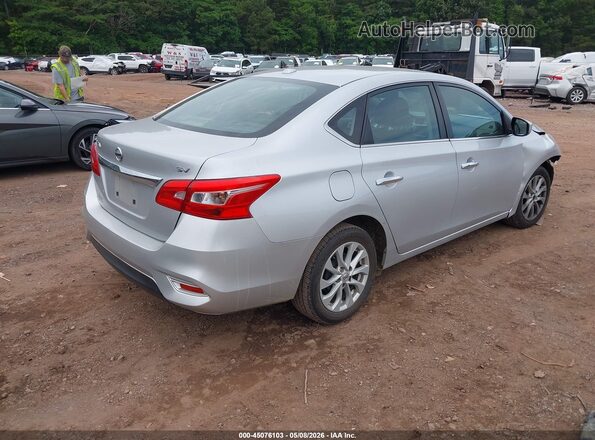 3N1AB7AP0KY276807 2019 NISSAN SENTRA Silver Tył prawy