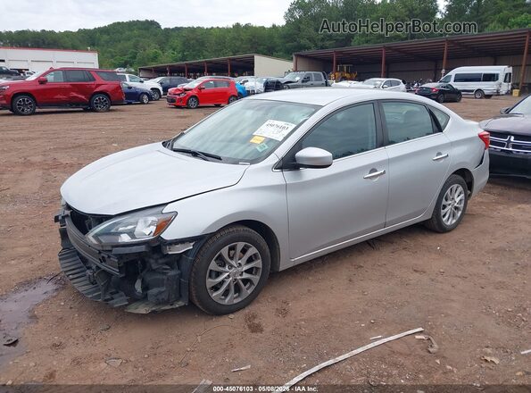 3N1AB7AP0KY276807 2019 NISSAN SENTRA Silver Przód lewy