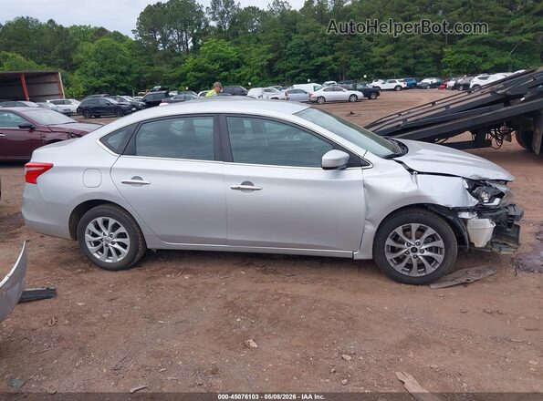 3N1AB7AP0KY276807 2019 NISSAN SENTRA Silver Widok wnętrza 360 stopni