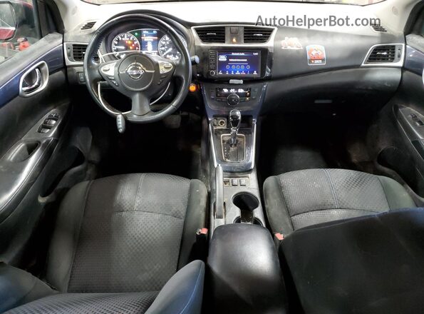 3N1AB7AP0KY308834 2019 NISSAN SENTRA Red წინა პანელის ხედი