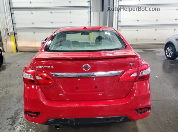 3N1AB7AP0KY308834 2019 NISSAN SENTRA Red უკანა ხედი