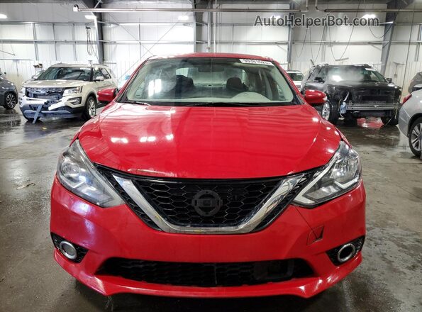 3N1AB7AP0KY308834 2019 NISSAN SENTRA Red წინა ხედი