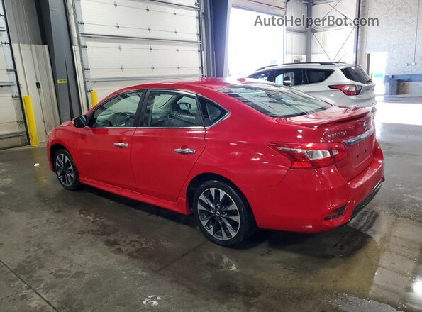 3N1AB7AP0KY308834 2019 NISSAN SENTRA Red უკანა მარცხენა