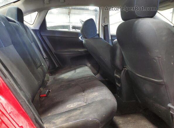 3N1AB7AP0KY308834 2019 NISSAN SENTRA Red უკანა სავარძლების ხედი